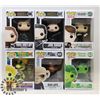 Image 1 : LOT OF 6 ASSORTED FUNKO POP VINYL FIGURES.