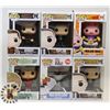 Image 1 : LOT OF 6 ASSORTED FUNKO POP VINYL FIGURES.