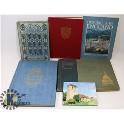 6 FULLY ILLUSTRATED BOOKS ON ENGLAND, MOSTLY EARLY