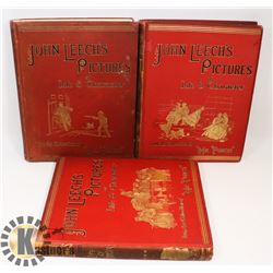 3 VOLS JOHN LEECH'S PICTURES FROM PUNCH, HUNDREDS