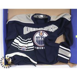 NEW OILERS NHL JERSEY CHILDS LARGE 14-16