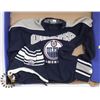 Image 1 : NEW OILERS NHL JERSEY CHILDS LARGE 14-16