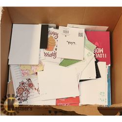 BOX OF ASSORTED GREETING CARDS