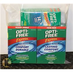 BAG OF OPTI FREE LENS CLEANER