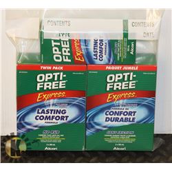 BAG OF OPTI FREE LENS CLEANER