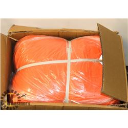 BOX OF COVERALLS WITH REFLECTIVE TRIM HOOD ELASTIC