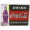Image 1 : WOOD COCA COLA SIGN 12 X 16
