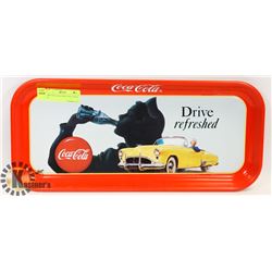 1990 COCA COLA TRAY 1950 CAR 8 X 19