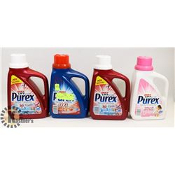 LOT OF 4 PUREX LAUNDRY DETERGENT
