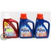 Image 1 : LOT OF 3 PUREX LAUNDRY DETERGENT