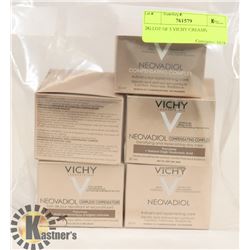 26) LOT OF 5 VICHY CREAMS