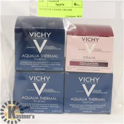 22) LOT OF 4 VICHY CREAMS