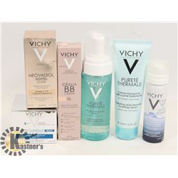 9) LOT OF ASSORTED VICHY SKIN CARE PRODUCTS