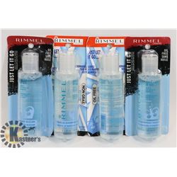 37) LOT OF RIMMEL MAKE UP REMOVERS