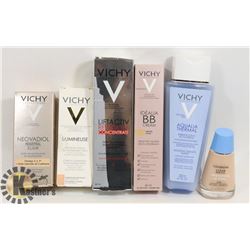 4) LOT OF ASSORTED MAKE UP & SERUM.