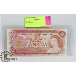 UNC 1974 $2