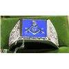 Image 1 : MENS MASONIC RING SZ 11
