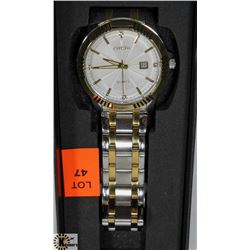 NEW CITIZEN ECO DRIVE MENS WATCH STAINLESS STEEL