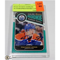 RYAN NUGENT-HOPKINS AUTOGRAPHED ROOKIE CARDS