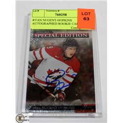 RYAN NUGENT-HOPKINS AUTOGRAPHED ROOKIE CARDS