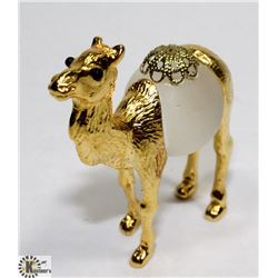 24KT GOLD CRYSTAL CAMEL FIGURE