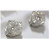 Image 2 : 5) 14K WHITE GOLD DIAMOND STUD EARRINGS,