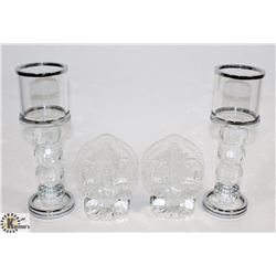 UNCLAIMED FLAT OF ASSORTED CRYSTAL ORNAMENTS