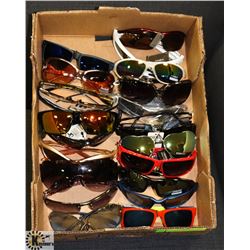 FLAT OF ASSORTED DESIGNER SUNGLASSES