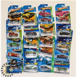 BOX OF 20 HOTWHEELS COLLECTOR CARS