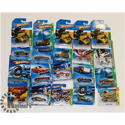 BOX OF 20 HOTWHEELS COLLECTOR CARS