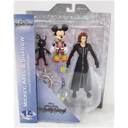 KINGDOM HEARTS MICKEY, AXEL & SHADOW ACTION