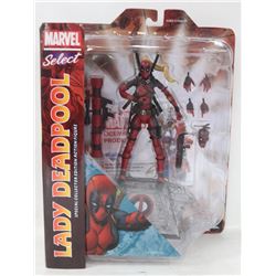 MARVEL SELECT LADY DEADPOOL ACTION FIGURE.