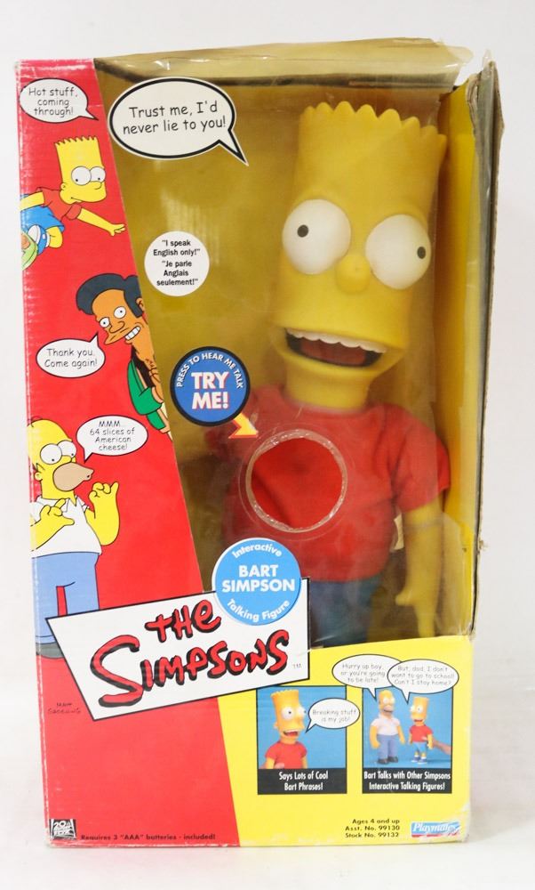 SIMPSONS INTERACTIVE ACTION FIGURE BART SIMPSON.