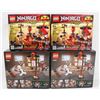 Image 1 : BOX OF 4 LEGO NINJAGO MOVIE & NINJAGO LEGACY SETS.