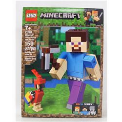 LEGO MINECRAFT STEVE BIG FIG WITH PARROT 159PC