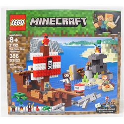 LEGO MINECRAFT PIRATE SHIP ADVENTURE 386PC 21152.