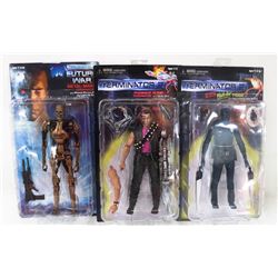 LOT OF 3 ASSORTED TERMINATOR 2 ACTION FIGURES