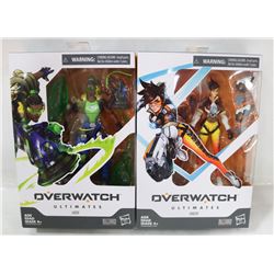 LOT OF 2 OVERWATCH ULTIMATE ASSORTED FIGURES.