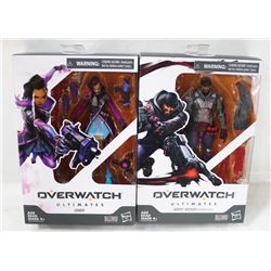 LOT OF 2 OVERWATCH ULTIMATE ASSORTED FIGURES.