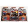 Image 1 : LOT OF 3 JURASSIC WORLD MATCHBOX CARS.