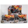 Image 1 : LOT OF 3 JURASSIC WORLD ASSORTED FIGURES.