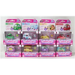 FLAT OF 8 SHOPKINS CUTIE CARS.