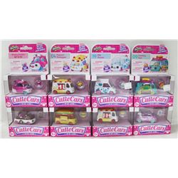 FLAT OF 8 SHOPKINS CUTIE CARS.