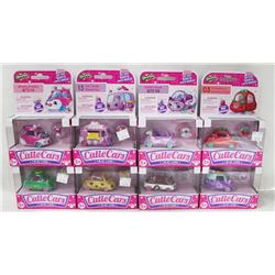 FLAT OF 8 SHOPKINS CUTIE CARS.