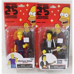 LOT OF 2 ASSORTED SIMPSONS ACTION FIGURES.