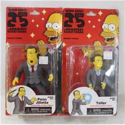 LOT OF 2 ASSORTED SIMPSONS ACTION FIGURES.