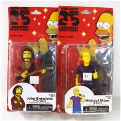 LOT OF 2 ASSORTED SIMPSONS ACTION FIGURES.