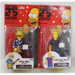 LOT OF 2 ASSORTED SIMPSONS ACTION FIGURES.