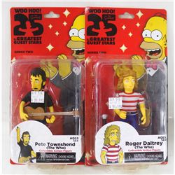 LOT OF 2 ASSORTED SIMPSONS ACTION FIGURES.