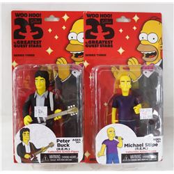 LOT OF 2 ASSORTED SIMPSONS ACTION FIGURES.